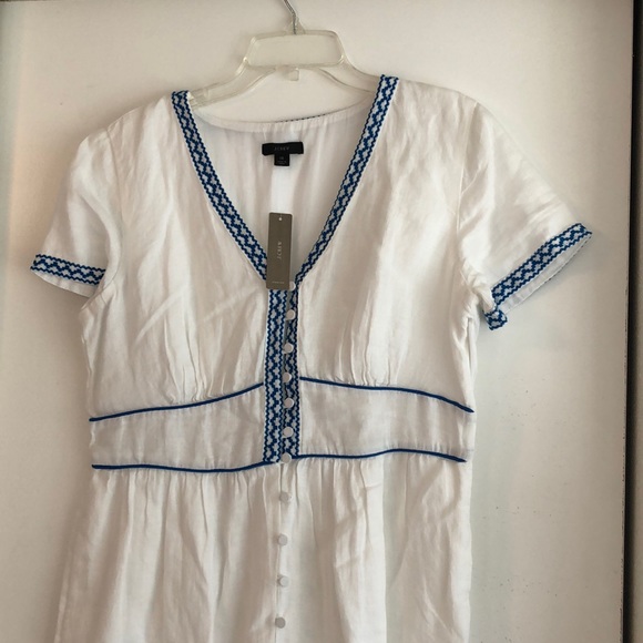 J. Crew | Dresses | Nwt J Crew Linen Dress Size 2 | Poshmark